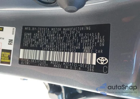 2024 Toyota Corolla Se z USA, uszkodzony, nr VIN 5YFP4MCE5RP213823